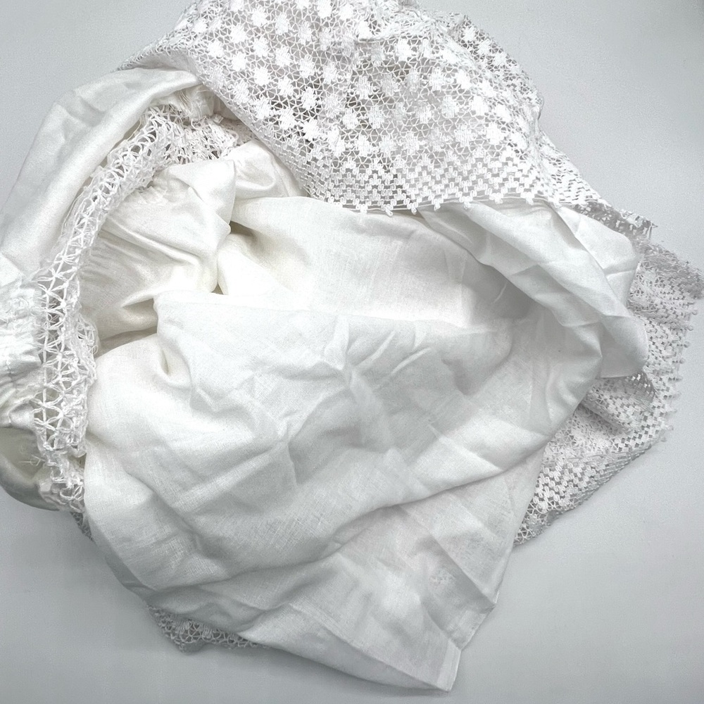 Cottagecore Long White Skirt - Picture 5 of 12